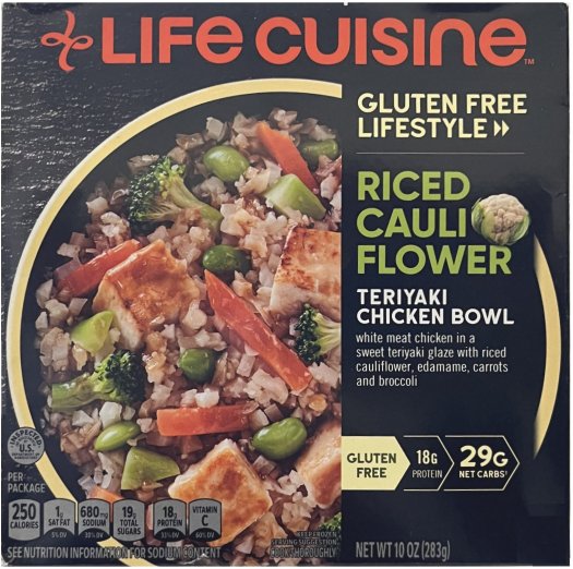 (image for) LIFE CUISINE RICED CAULIFLOWER TERIYAKI CHICKEN BOWL