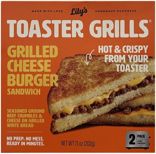 (image for) LILY'S TOASTER GRILLS GRILLED CHEESE BURGER SANDWICH