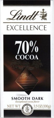 (image for) LINDT EXCELLENCE 70% COCOA SMOOTH DARK CHOCOLATE