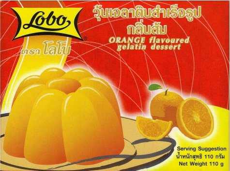 (image for) LOBO GELATIN DESSERT ORANGE FLAVOR