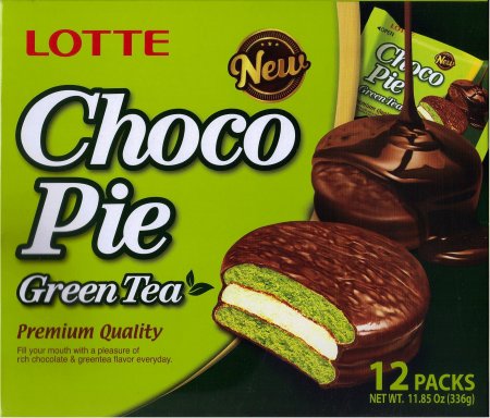 (image for) LOTTE CHOCO PIE GREEN TEA