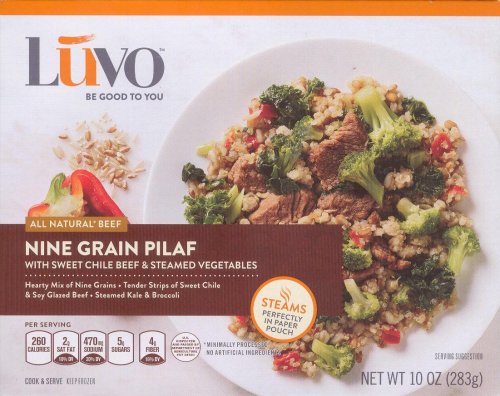 (image for) LUVO NINE GRAIN PILAF WITH SWEET CHILE BEEF & STEAMED VEGETABLES