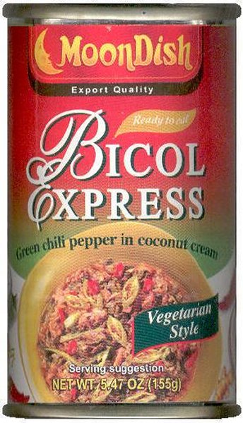 (image for) MOONDISH BICOL EXPRESS GREEN CHILI PEPPERS IN COCONUT CREAM