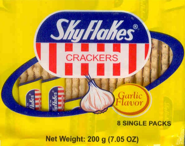 (image for) SKY FLAKES CRACKERS GARLIC FLAVOR