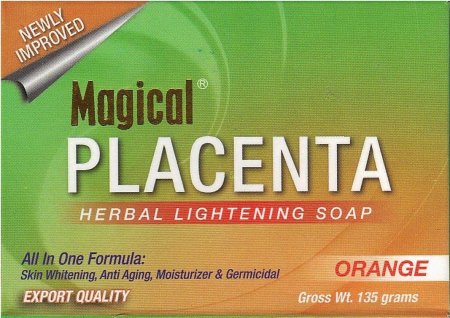 (image for) MAGICAL PLACENTA HERBAL ORANGE LIGHTENING SOAP