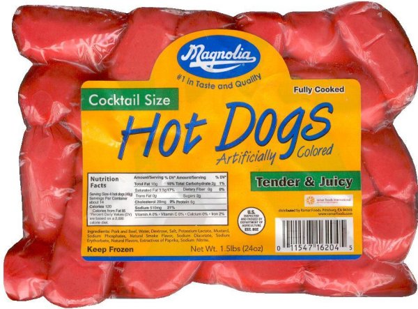 (image for) MAGNOLIA HOT DOGS COCKTAIL SIZE