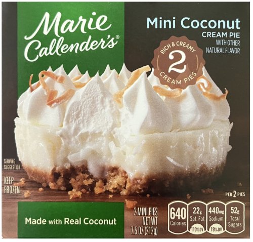 (image for) MARIE CALLENDER'S MINI COCONUT CREAM PIE