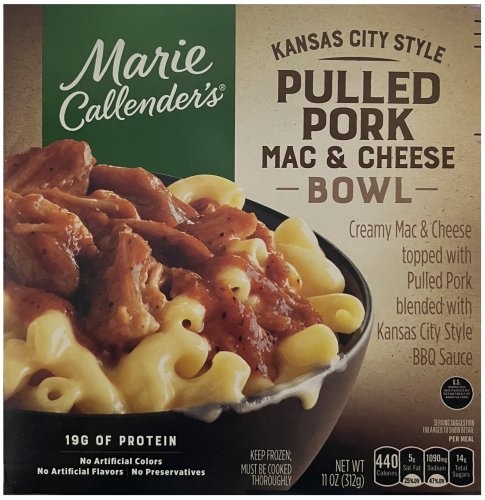 (image for) MARIE CALLENDER'S KANSAS CITY STYLE PULLED PORK MAC & CHEESE