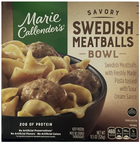 (image for) MARIE CALLENDER'S SWEDISH MEATBALLS BOWL