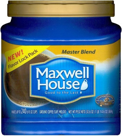 (image for) MAXWELL HOUSE MASTER BLEND COFFEE MILD ROAST