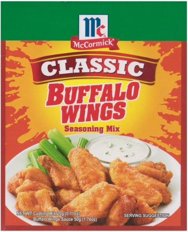 (image for) McCORMICK CLASSIC BUFFALO WINGS SEASONING MIX