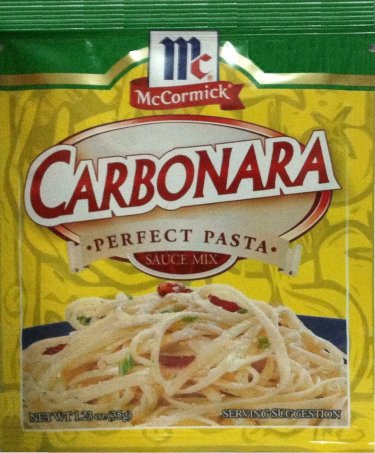 (image for) McCORMICK CARBONARA PERFECT PASTA SAUCE MIX