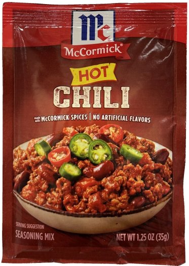 (image for) McCORMICK HOT CHILI SEASONING MIX