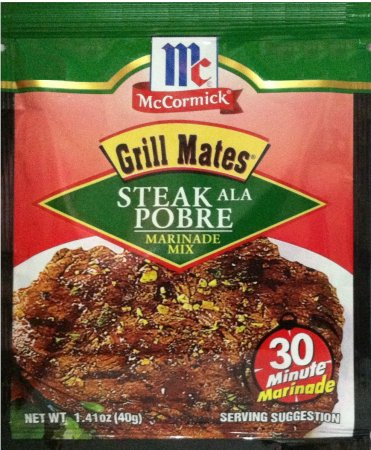 (image for) McCORMICK GRILL MATES STEAK ALA POBRE MARINADE MIX