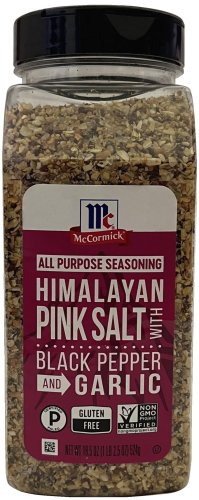 (image for) McCORMICK HIMALAYAN PINK SALT WITH BLACK PEPPER AND GARLIC