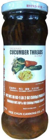 (image for) MEE CHUN CUCUMBER THREADS IN SYRUP