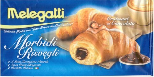 (image for) MELEGATTI CROISSANT AL CIOCCOLATO CHOCOLATE CREAM FILLING