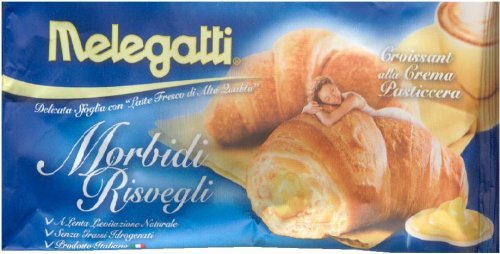 (image for) MELEGATTI CROISSANT ALLA CREMA PASTICCERA CUSTARD CREAM FILLING