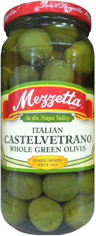 (image for) MEZZETTA ITALIAN CASTELVETRANO WHOLE GREEN OLIVES