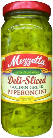 (image for) MEZZETTA DELI-SLICED GOLDEN GREEK PEPERONCINI