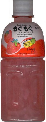 (image for) MOGU MOGU STRAWBERRY JUICE DRINK WITH NATA DE COCO