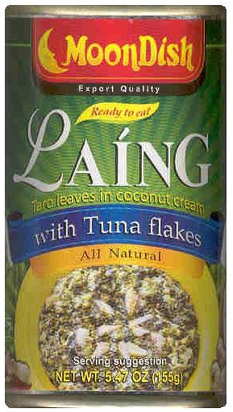 (image for) MOONDISH LAING TARO LEAVES IN COCONUT CREAM WITH TUNA FLAKES