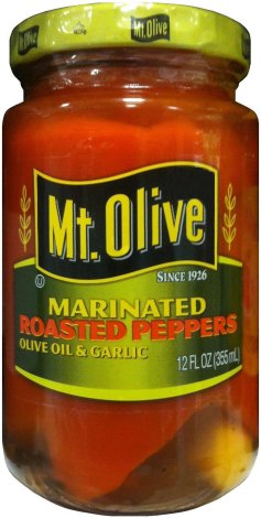 (image for) MT. OLIVE MARINATED ROASTED PEPPERS OLIVE OIL & GARLIC