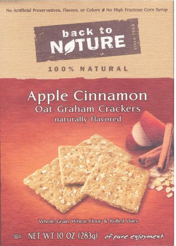 (image for) BACK TO NATURE APPLE CINNAMON OAT GRAHAM CRACKERS