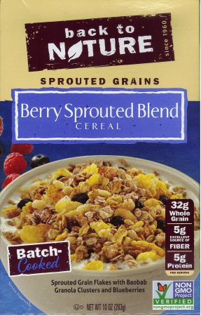 (image for) BACK TO NATURE BERRY SPROUTED BLEND CEREAL