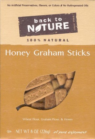 (image for) BACK TO NATURE HONEY GRAHAM STICKS