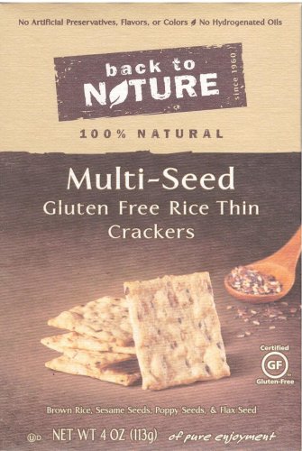 (image for) BACK TO NATURE MULTI-SEED GLUTEN FREE RICE THIN CRACKERS