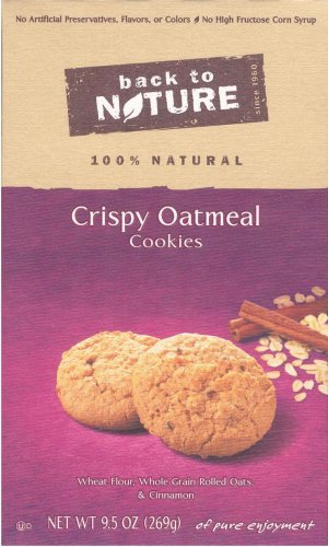 (image for) BACK TO NATURE CRISPY OATMEAL COOKIES