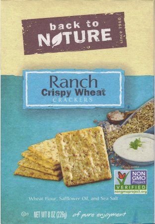 (image for) BACK TO NATURE RANCH CRISPY WHEAT CRACKERS