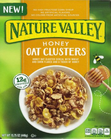 (image for) GENERAL MILLS NATURE VALLEY HONEY OAT CLUSTERS