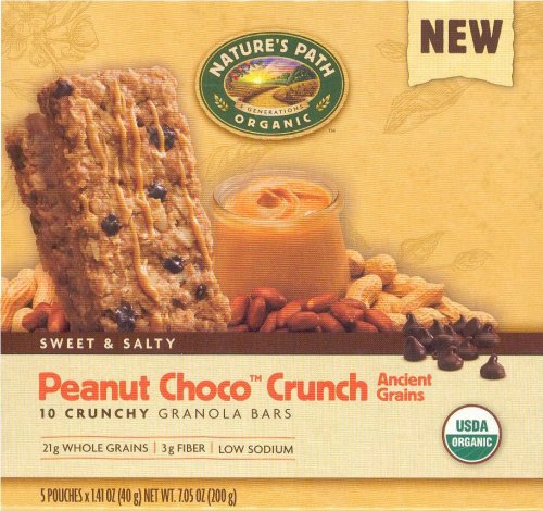 (image for) NATURE'S PATH ORGANIC PEANUT CHOCO CRUNCH GRANOLA BARS