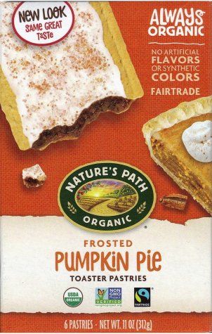 (image for) NATURE'S PATH ORGANIC PUMPKIN PIE TOASTER PASTRIES