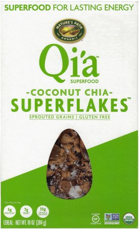 (image for) NATURE'S PATH ORGANIC QI'A COCOA COCONUT SUPERFLAKES CEREAL