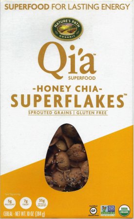 (image for) NATURE'S PATH ORGANIC QI'A HONEY CHIA SUPERFLAKES CEREAL