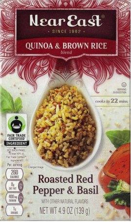 (image for) NEAR EAST QUINOA & BROWN RICE BLEND ROASTED RED PEPPER & BASIL