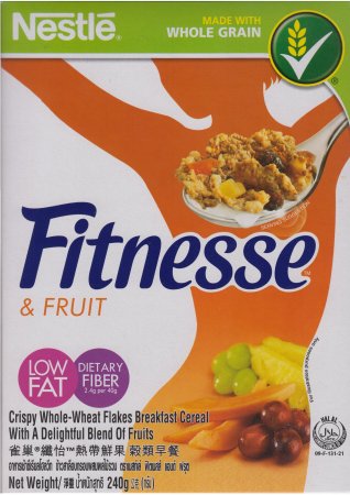 (image for) NESTLE' FITNESSE & FRUIT WHOLE WHEAT BREAKFAST CEREAL