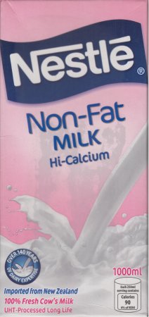 (image for) NESTLE' NON-FAT MILK HI-CALCIUM