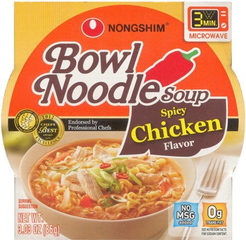 (image for) NONGSHIM BOWL NOODLE SOUP SPICY CHICKEN FLAVOR