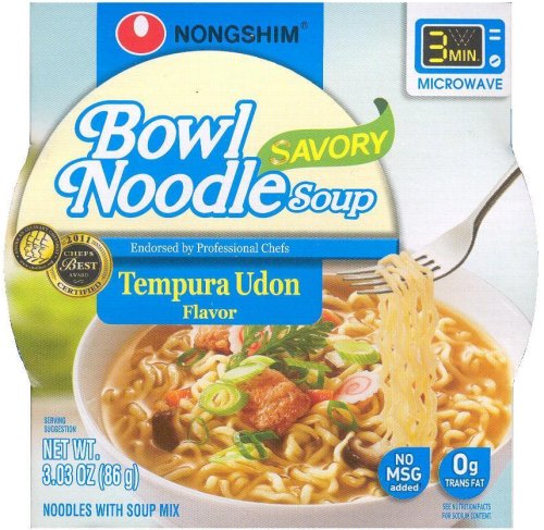 (image for) NONGSHIM BOWL NOODLE SOUP TEMPURA UDON FLAVOR