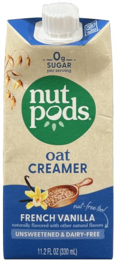 (image for) NUT PODS OAT CREAMER FRENCH VANILLA FLAVOR