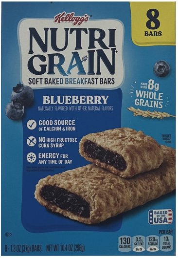 (image for) NUTRI GRAIN SOFT BAKED BREAKFAST BARS BLUEBERRY