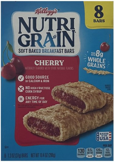 (image for) NUTRI GRAIN SOFT BAKED BREAKFAST BARS CHERRY