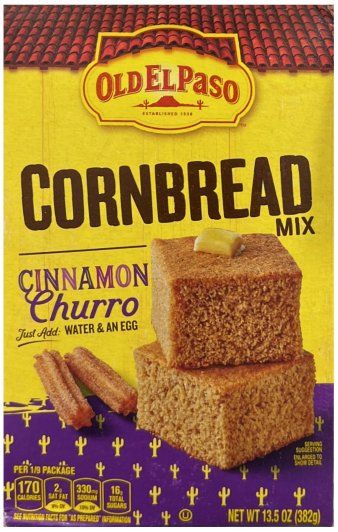 (image for) OLD EL PASO CORNBREAD MIX CINNAMON CHURRO