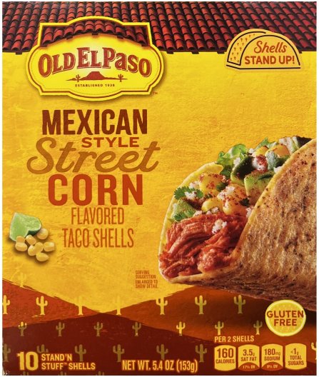 (image for) OLD EL PASO STAND 'N STUFF TACO SHELLS MEXICAN STYLE STREET CORN