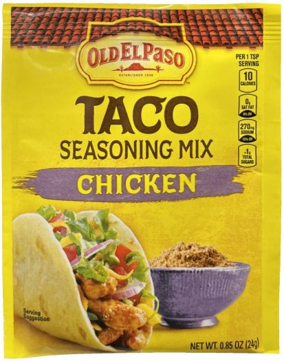 (image for) OLD EL PASO TACO SEASONING MIX CHICKEN