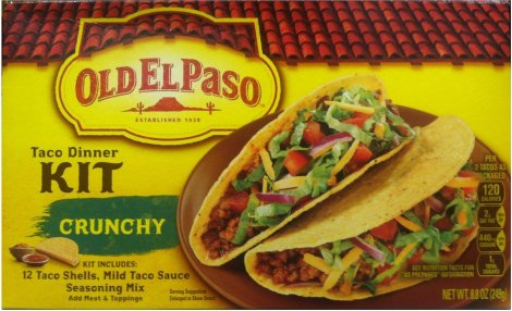 (image for) OLD EL PASO TACO DINNER KIT CRUNCHY